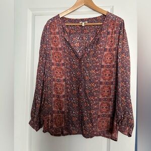 Joie 100% silk blouse L